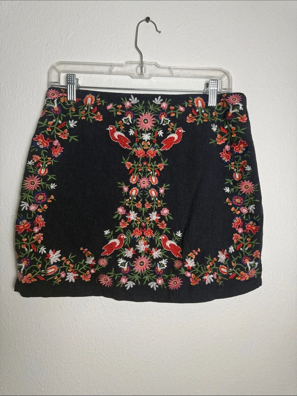 Altar'd State | Skirts | Altard State Black Mini Skirt With Red Pink ...